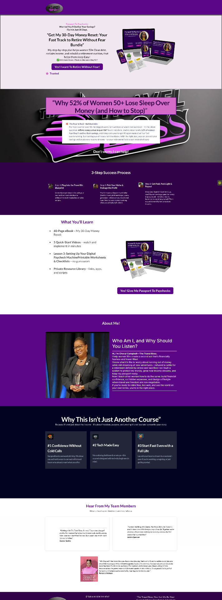 Passion To Paychecks — Lead Funnel + Course