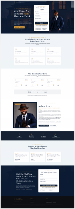 Maryland Home Valuation — Real Estate Lead Funnel